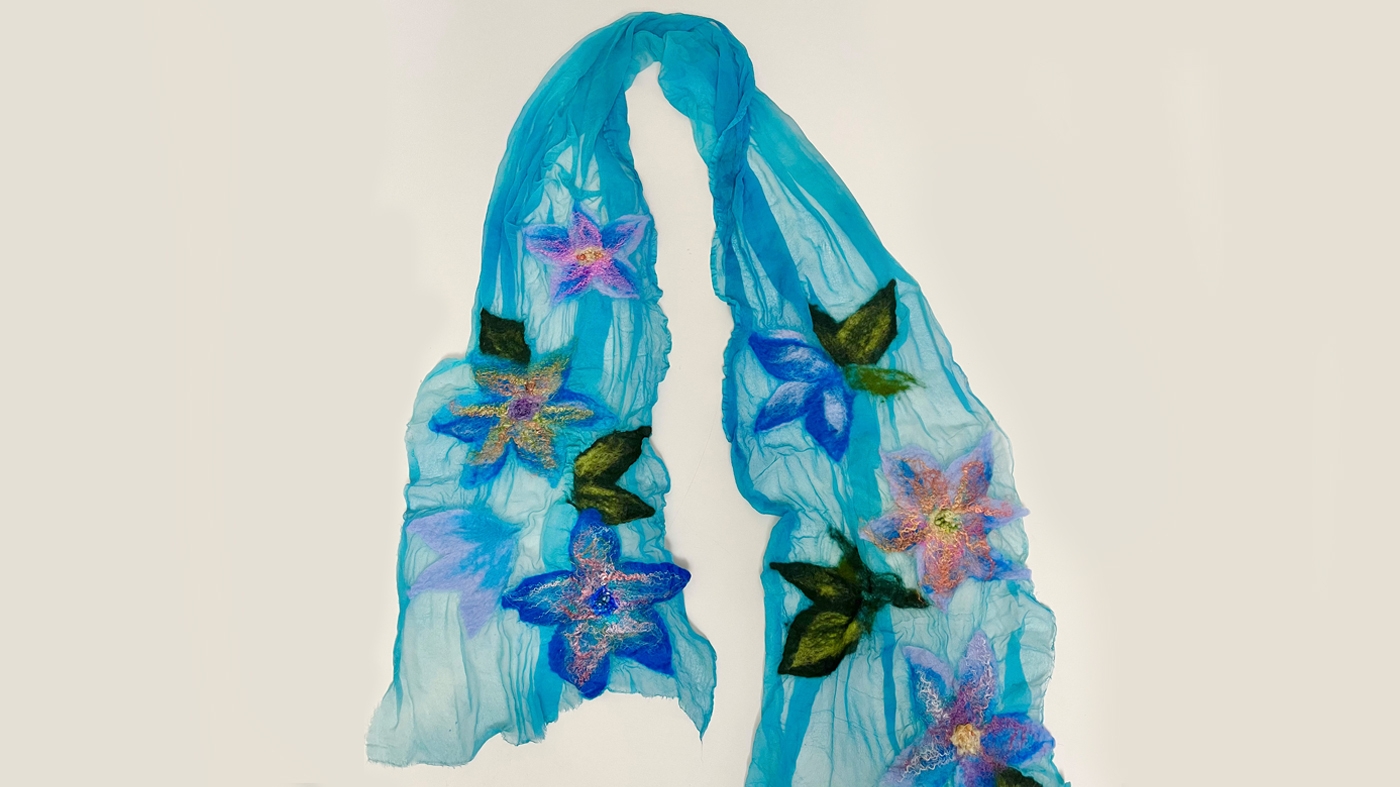 Adult Ed Botanic Arts Floral Inspired Nuno Scarf Workshop