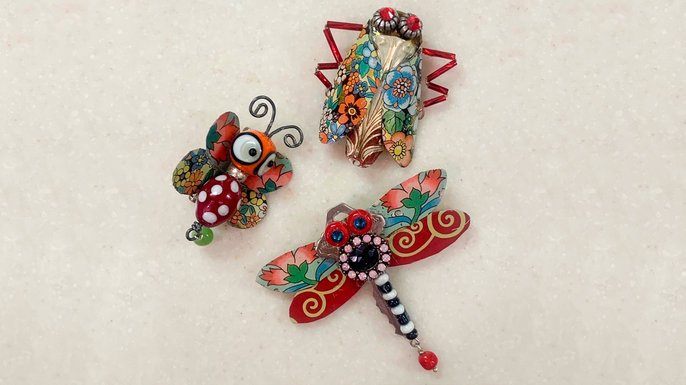 Learning Botanical Arts Bug Pin