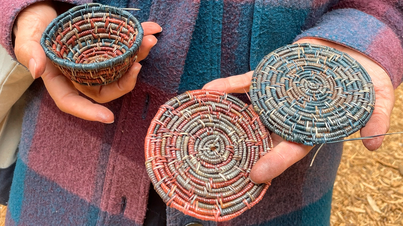 Learning Botanical Arts Weaving