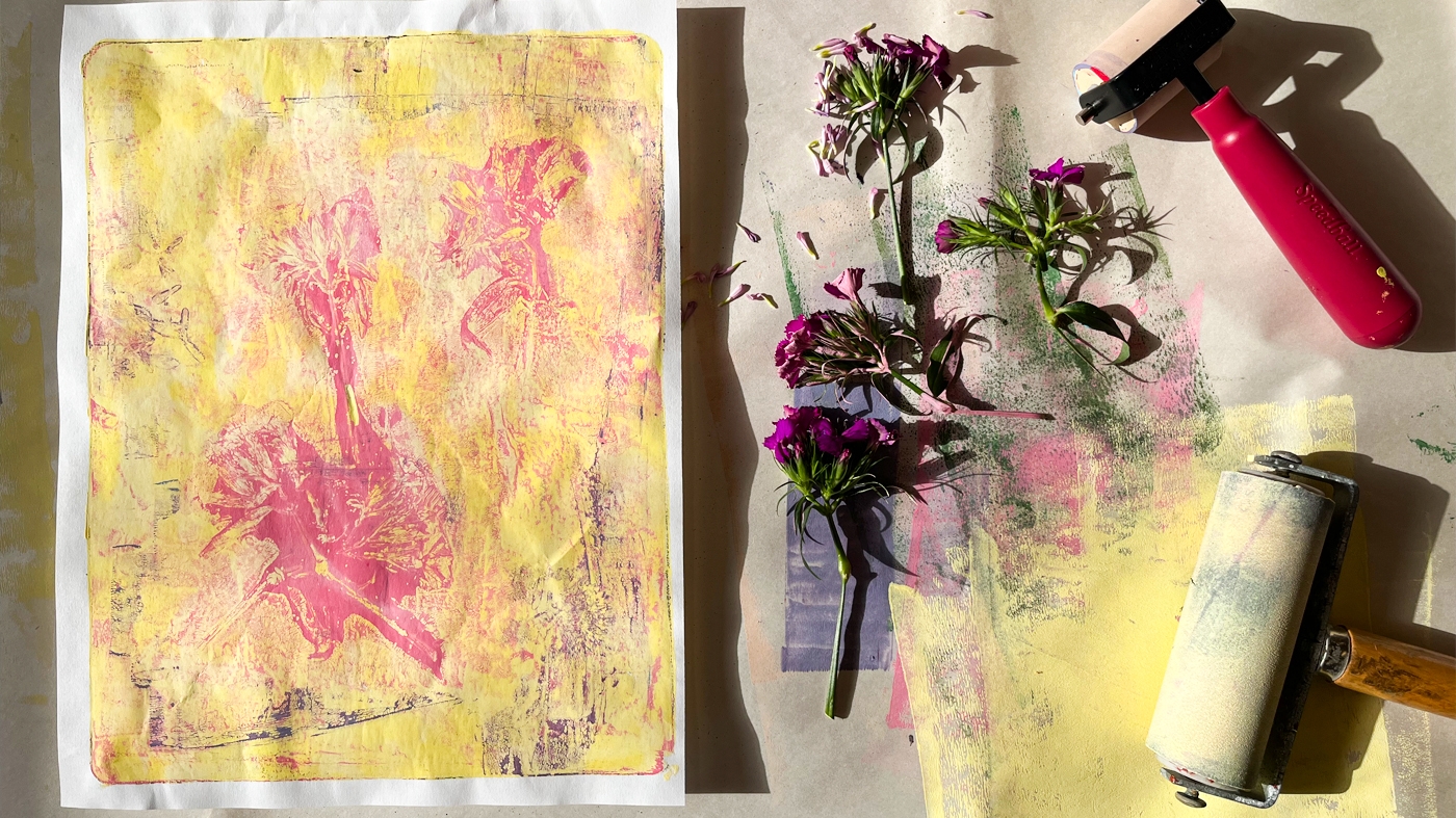Learning Botanical Arts Gelli Printing
