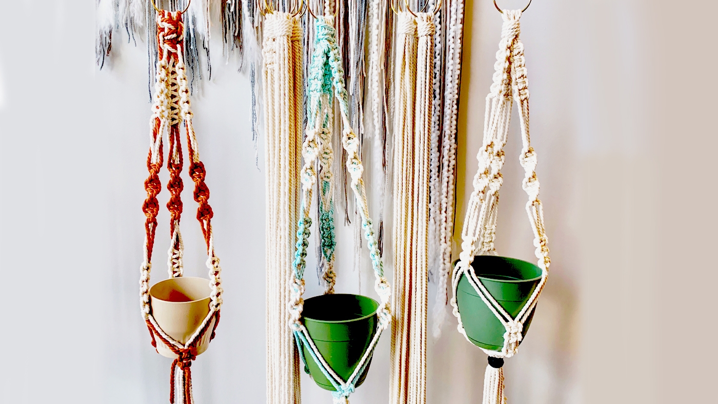 Learning Botanical Arts Macrame