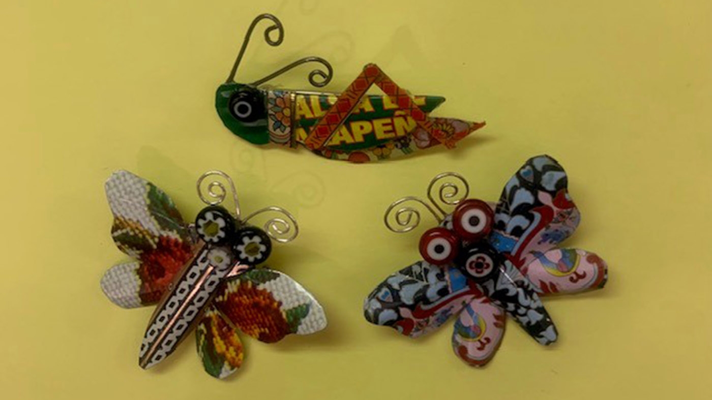 Grasshopper pin 