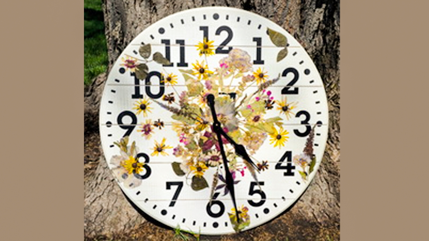 Learning Botanical Arts Clock